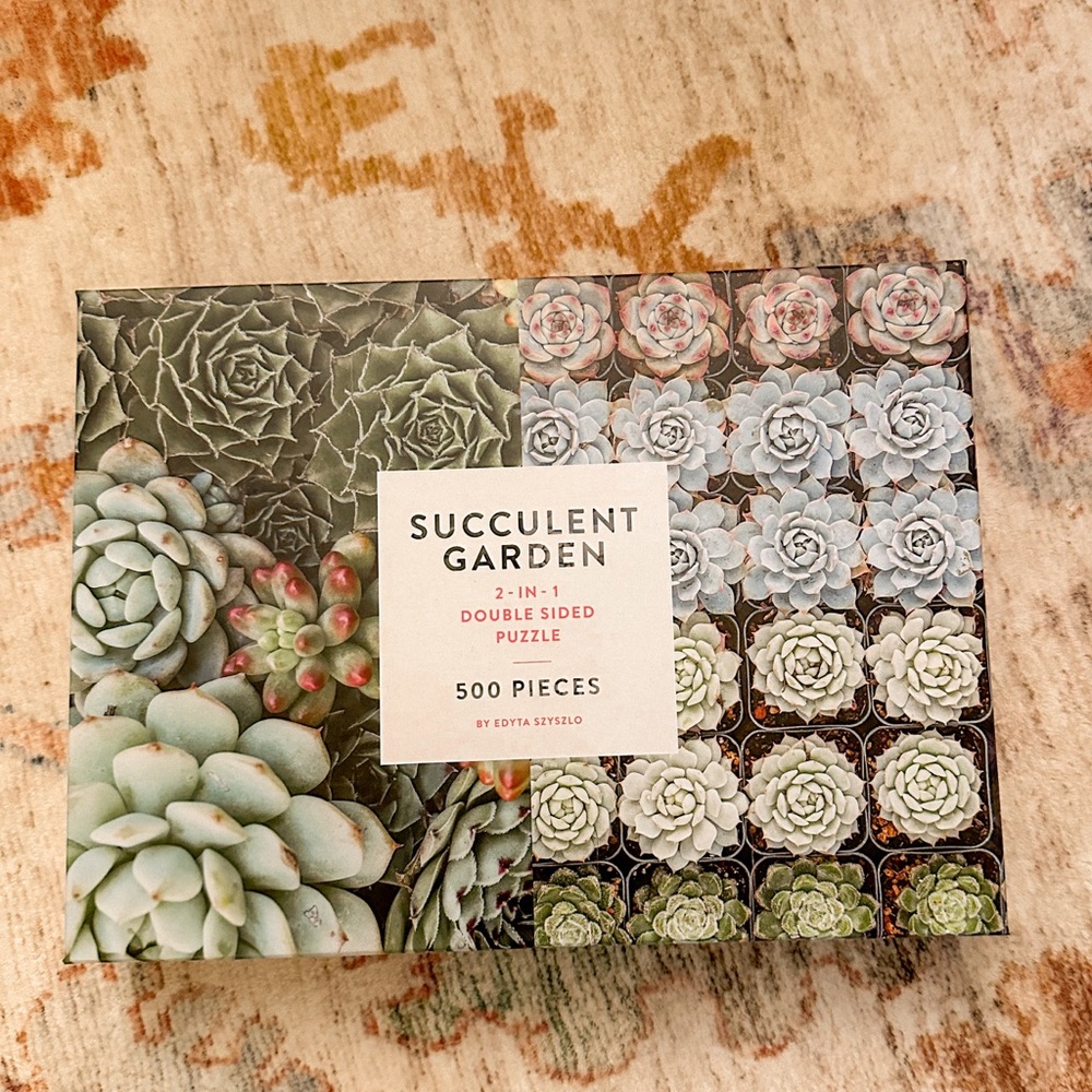 Succulent Garden 2 in 1 Puzzle🌿🪴🧩